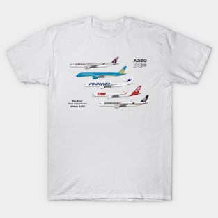 Airbus A350 First Five Customers T-Shirt